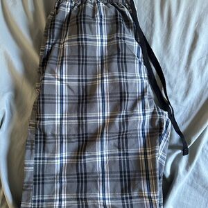 Hanes Gray Plaid Pajama Pants